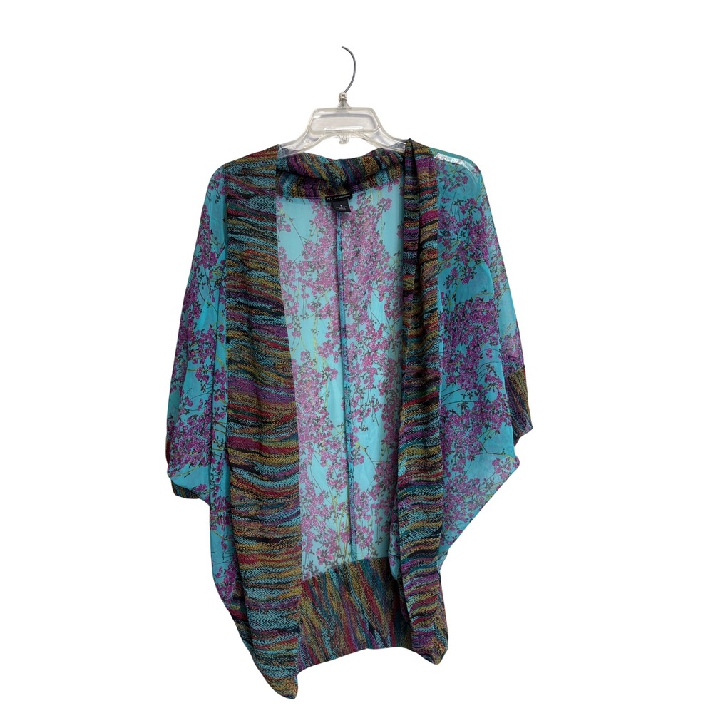 New Directions Women's Multicolor Oversized Kimono Size S